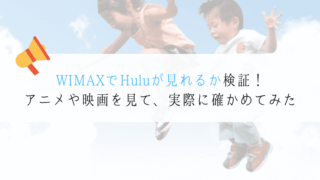 WIMAX　Hulu